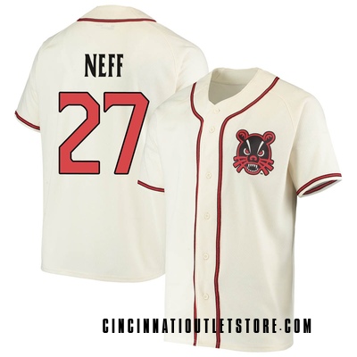 Men's Andrew Neff Cincinnati Bearcats Replica Performance Baseball Jersey - Cream