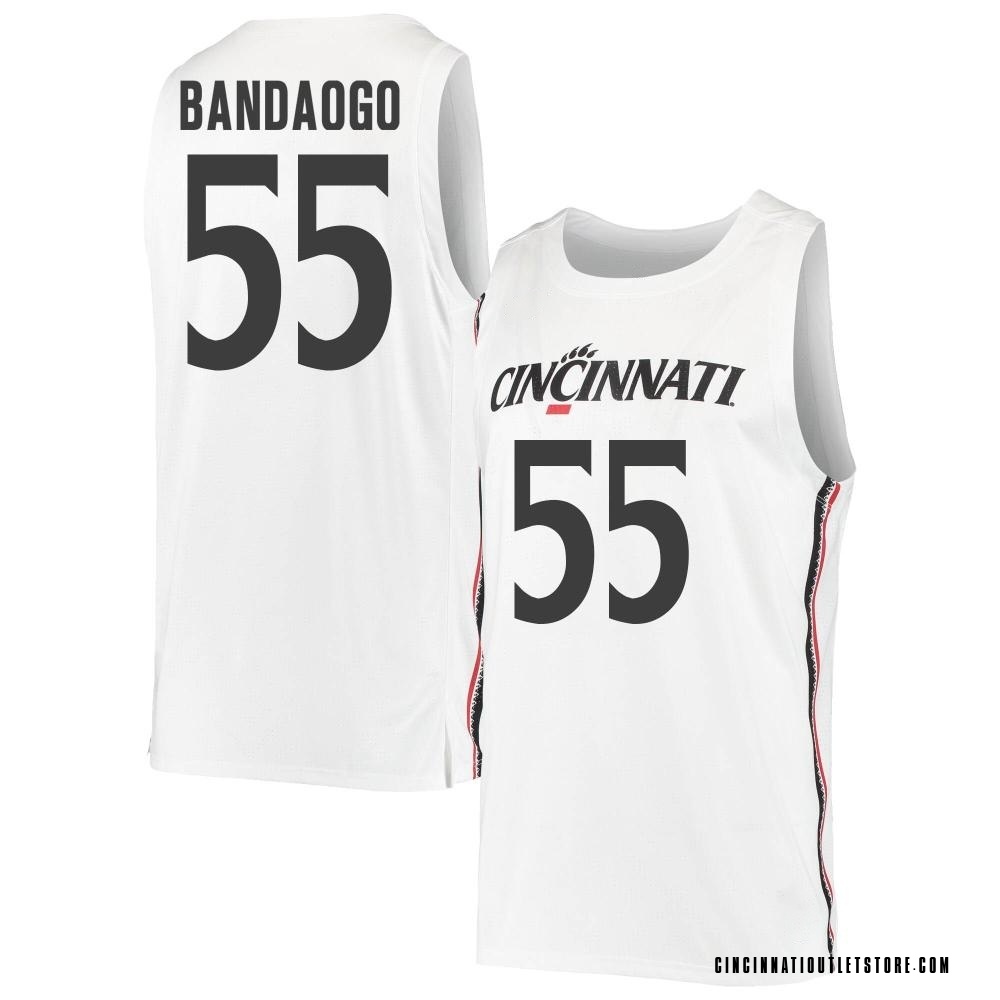 Men's Aziz Bandaogo Cincinnati Bearcats Replica Basketball Jersey - White