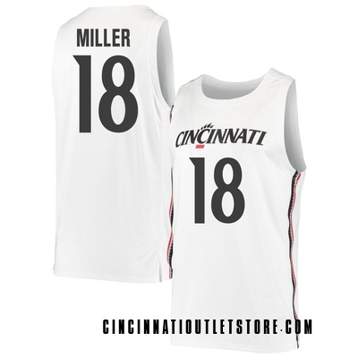 Men's Baba Miller Cincinnati Bearcats Replica Basketball Jersey - White