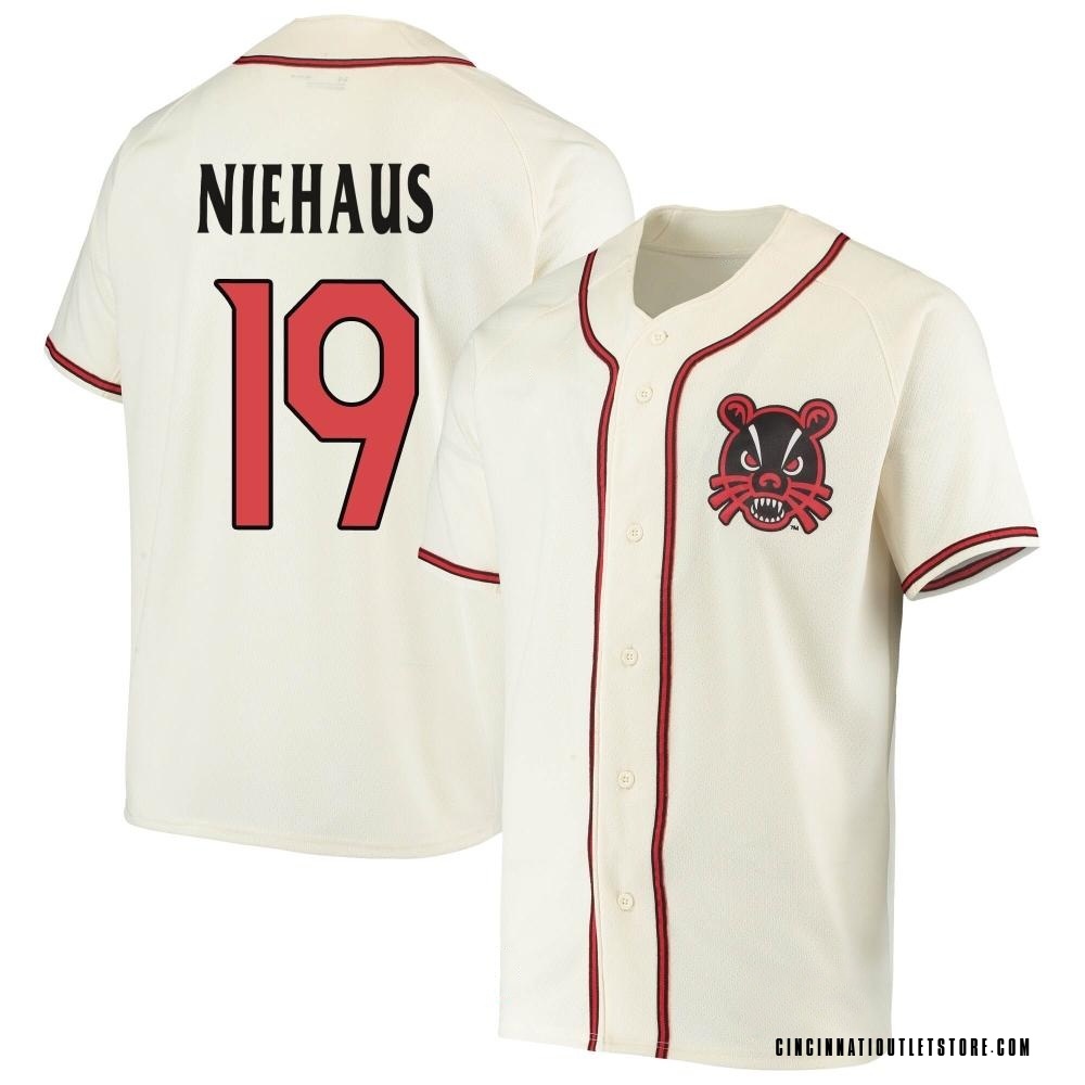 Men's Charlie Niehaus Cincinnati Bearcats Replica Performance Baseball Jersey - Cream