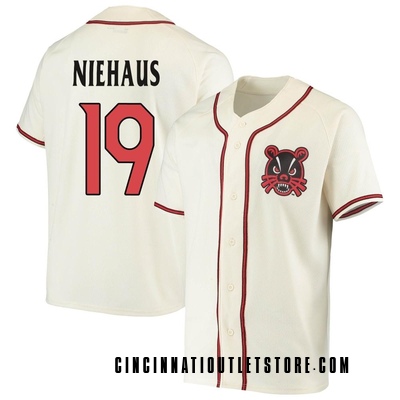 Men's Charlie Niehaus Cincinnati Bearcats Replica Performance Baseball Jersey - Cream