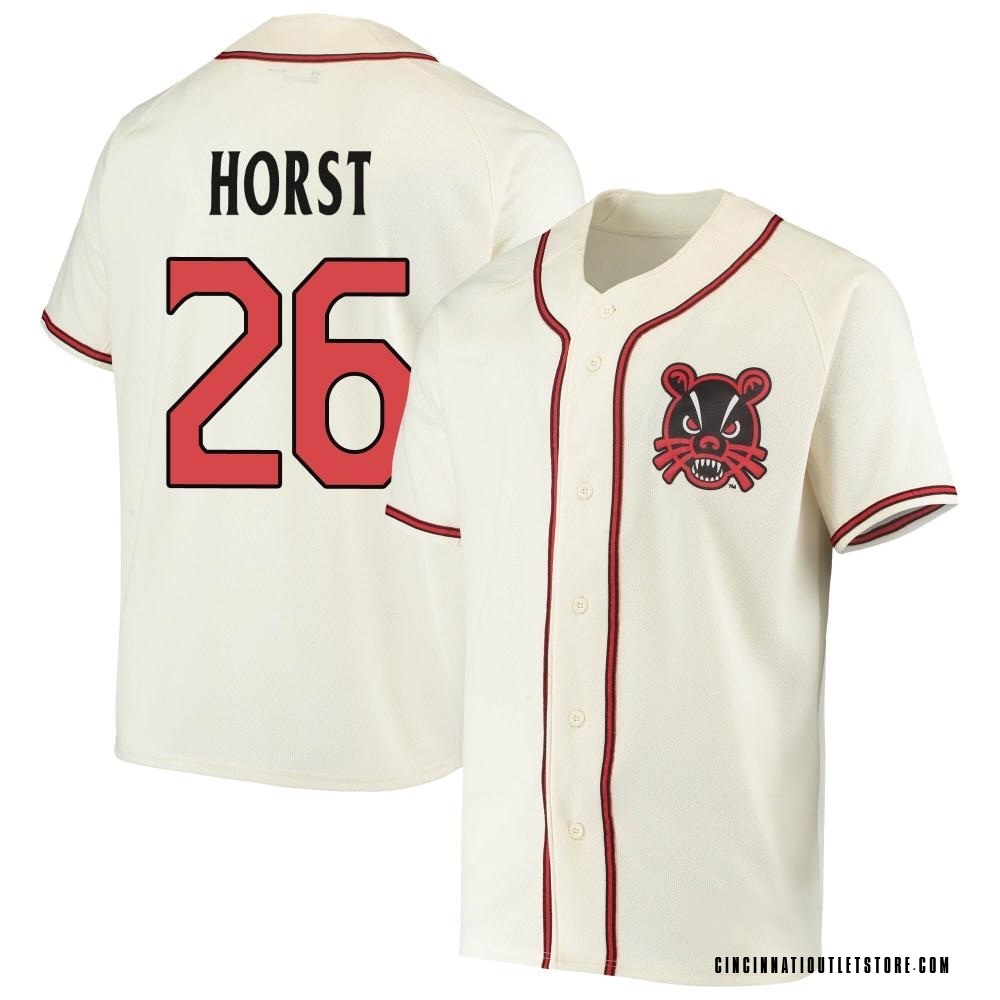 Men's Chase Horst Cincinnati Bearcats Replica Performance Baseball Jersey - Cream