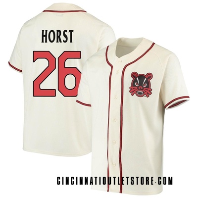 Men's Chase Horst Cincinnati Bearcats Replica Performance Baseball Jersey - Cream