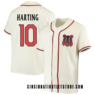 Men's Cole Harting Cincinnati Bearcats Replica Performance Baseball Jersey - Cream