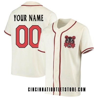 Men's Custom Cincinnati Bearcats Replica Performance Baseball Jersey - Cream