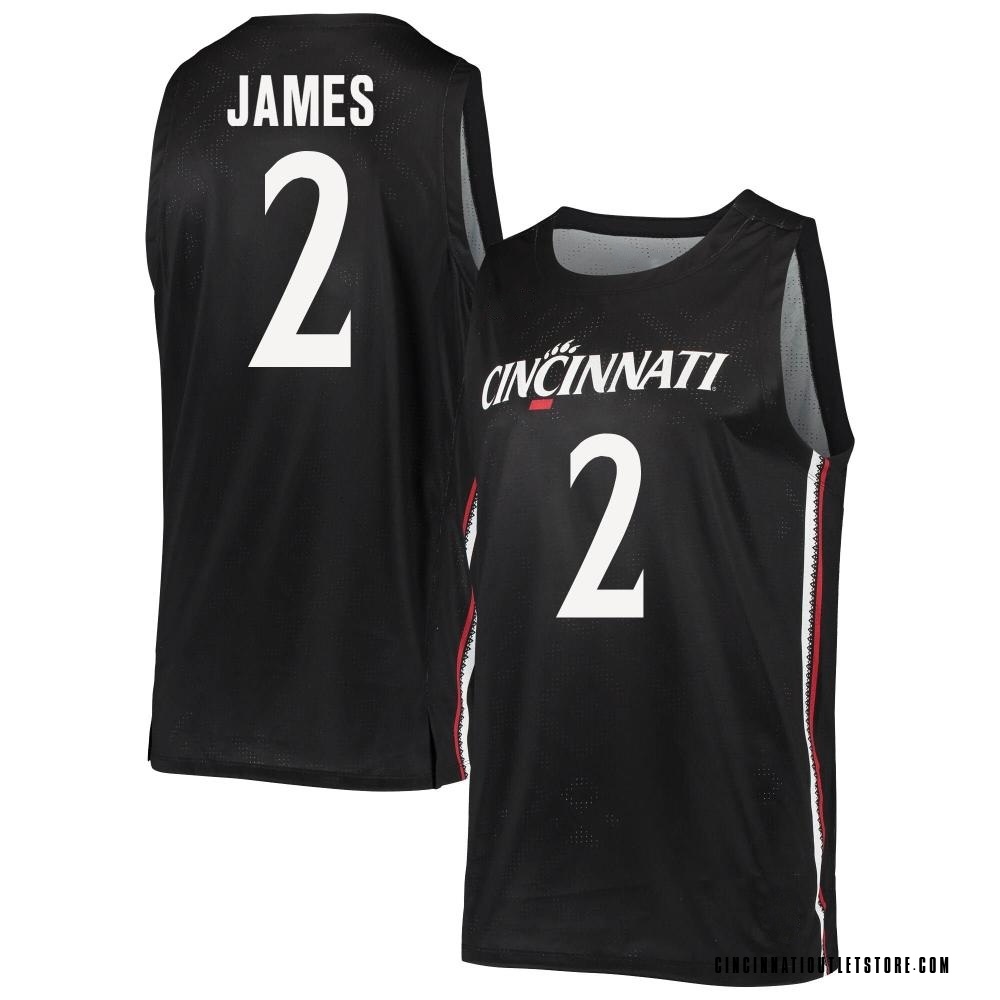 Men's Jizzle James Cincinnati Bearcats Replica Basketball Jersey - Black
