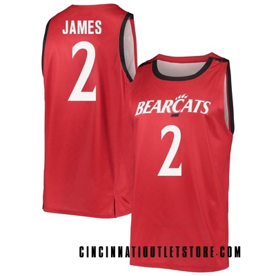 Men's Jizzle James Cincinnati Bearcats Replica Basketball Jersey - Red