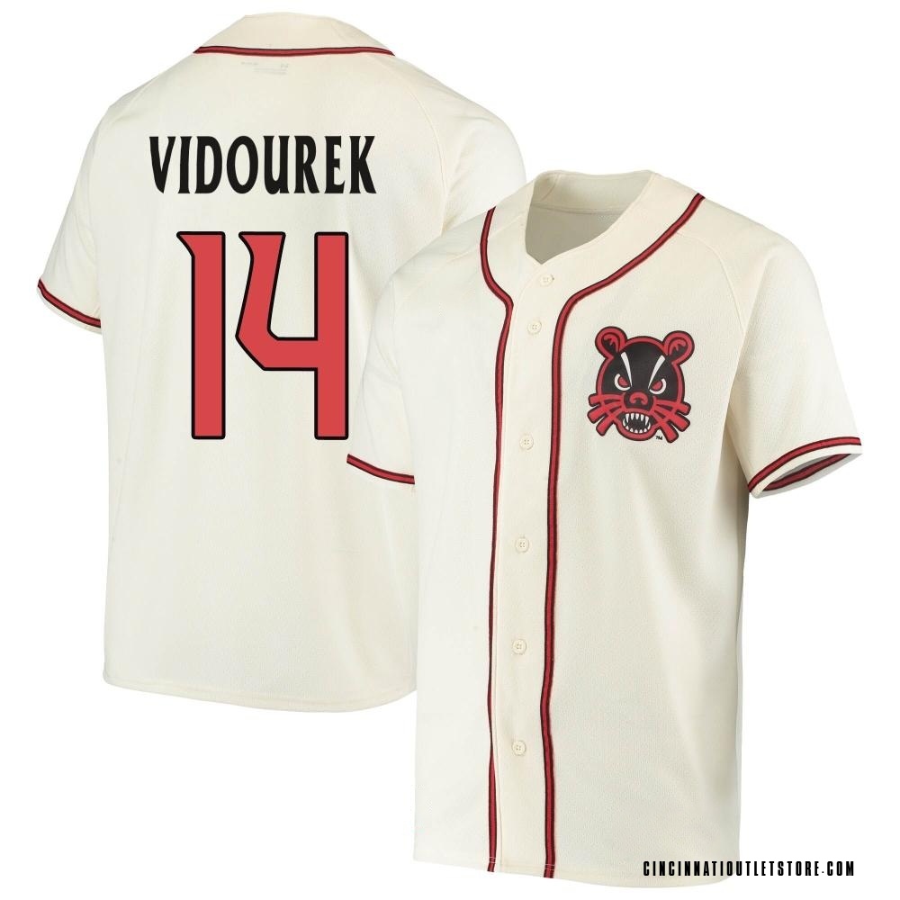 Men's Landyn Vidourek Cincinnati Bearcats Replica Performance Baseball Jersey - Cream