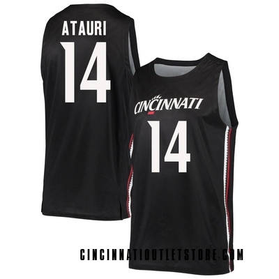 Men's Lucas Atauri Cincinnati Bearcats Replica Basketball Jersey - Black