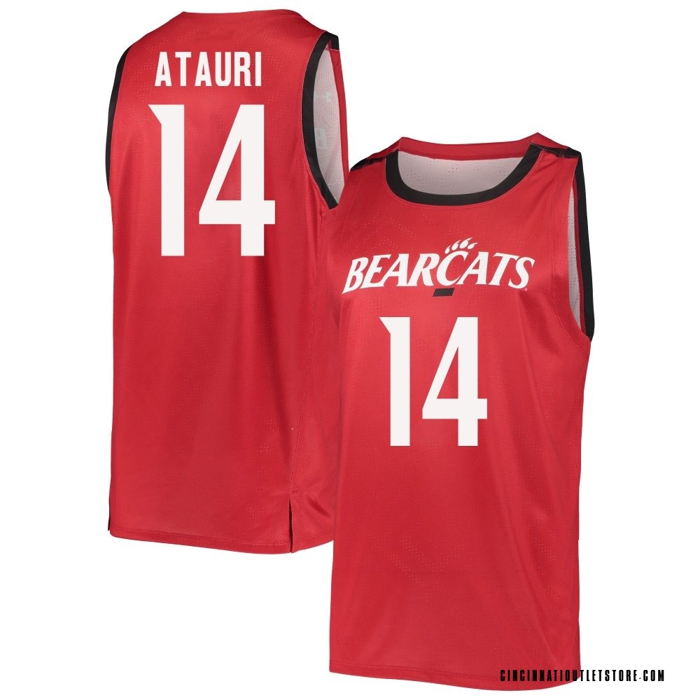 Men's Lucas Atauri Cincinnati Bearcats Replica Basketball Jersey - Red