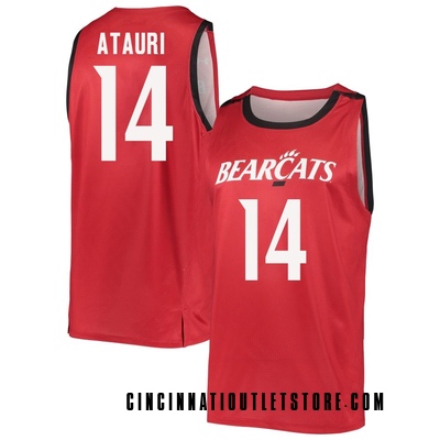 Men's Lucas Atauri Cincinnati Bearcats Replica Basketball Jersey - Red