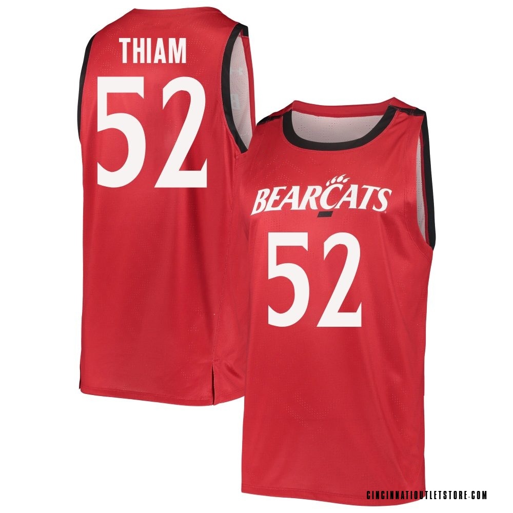 Men's Moustapha Thiam Cincinnati Bearcats Replica Basketball Jersey - Red