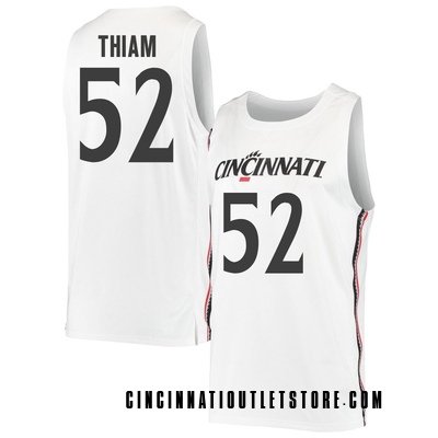 Men's Moustapha Thiam Cincinnati Bearcats Replica Basketball Jersey - White