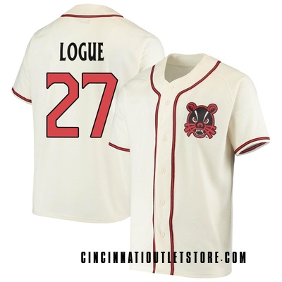 Men's Seth Logue Cincinnati Bearcats Replica Performance Baseball Jersey - Cream