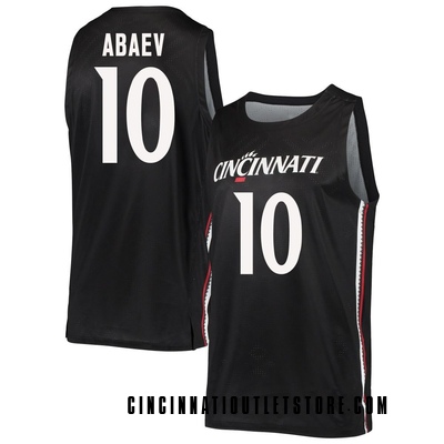 Men's Shon Abaev Cincinnati Bearcats Replica Basketball Jersey - Black