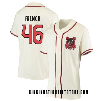 Women's Carson French Cincinnati Bearcats Replica Performance Baseball Jersey - Cream