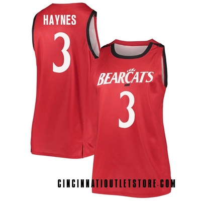 Women's Jalen Haynes Cincinnati Bearcats Replica Basketball Jersey - Red