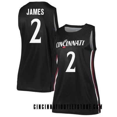 Women's Jizzle James Cincinnati Bearcats Replica Basketball Jersey - Black