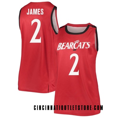Women's Jizzle James Cincinnati Bearcats Replica Basketball Jersey - Red