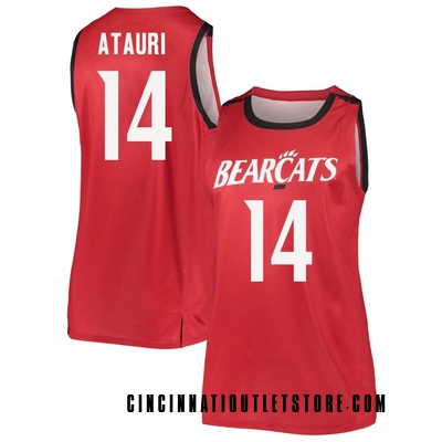 Women's Lucas Atauri Cincinnati Bearcats Replica Basketball Jersey - Red