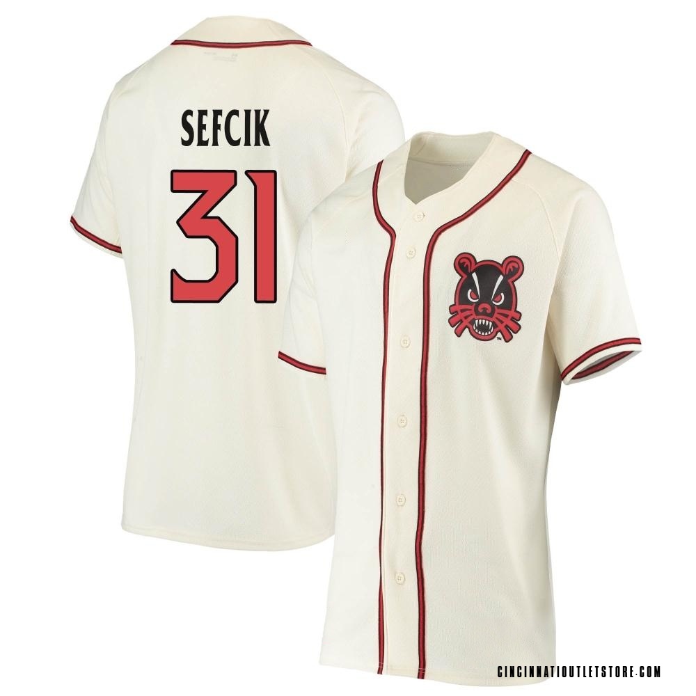 Women's Luke Sefcik Cincinnati Bearcats Replica Performance Baseball Jersey - Cream