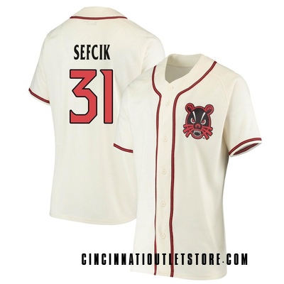 Women's Luke Sefcik Cincinnati Bearcats Replica Performance Baseball Jersey - Cream