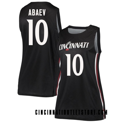Women's Shon Abaev Cincinnati Bearcats Replica Basketball Jersey - Black