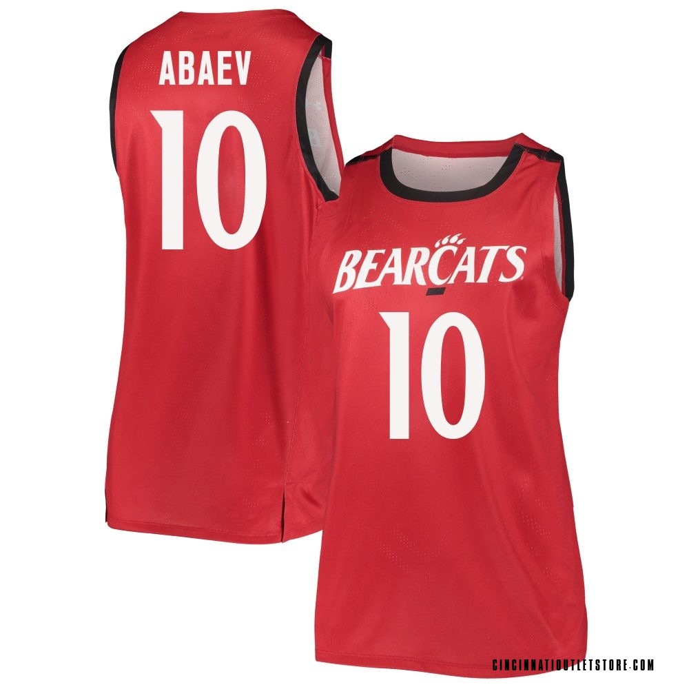 Women's Shon Abaev Cincinnati Bearcats Replica Basketball Jersey - Red