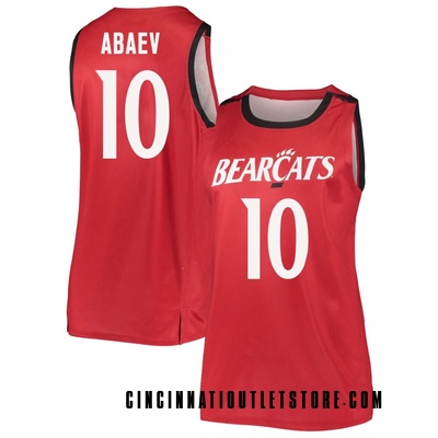 Women's Shon Abaev Cincinnati Bearcats Replica Basketball Jersey - Red