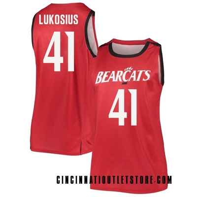 Women's Simas Lukosius Cincinnati Bearcats Replica Basketball Jersey - Red