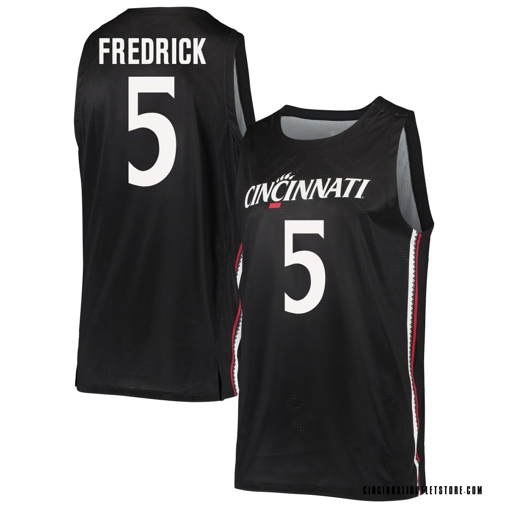 Youth CJ Fredrick Jr. Cincinnati Bearcats Replica Basketball Jersey - Black