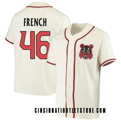 Youth Carson French Cincinnati Bearcats Replica Performance Baseball Jersey - Cream