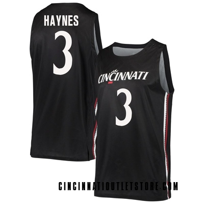 Youth Jalen Haynes Cincinnati Bearcats Replica Basketball Jersey - Black