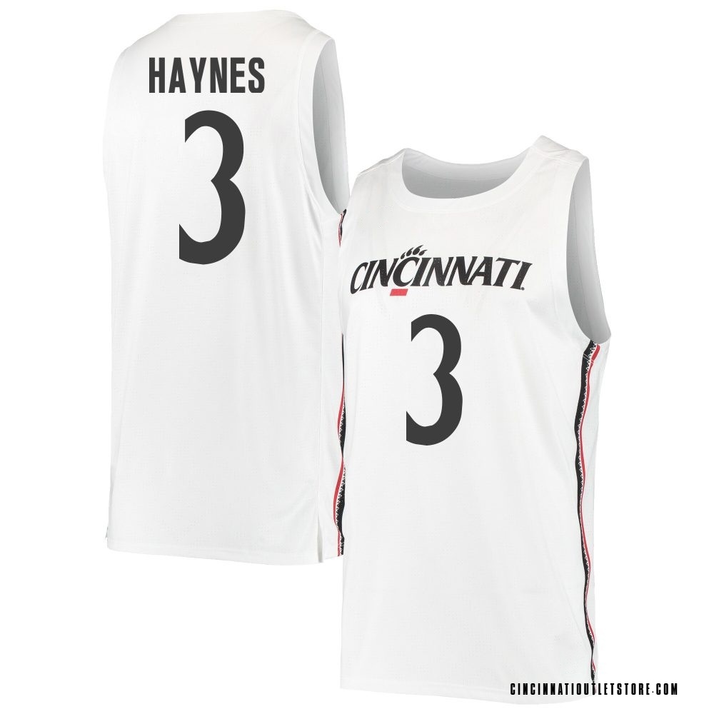 Youth Jalen Haynes Cincinnati Bearcats Replica Basketball Jersey - White