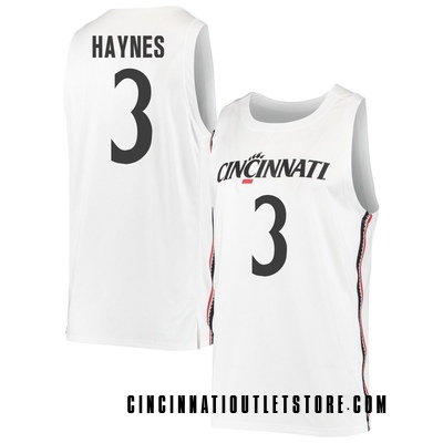 Youth Jalen Haynes Cincinnati Bearcats Replica Basketball Jersey - White