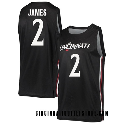 Youth Jizzle James Cincinnati Bearcats Replica Basketball Jersey - Black