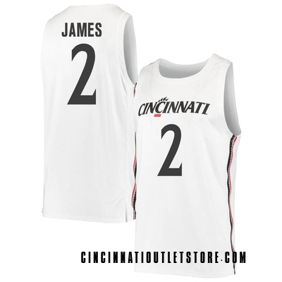 Youth Jizzle James Cincinnati Bearcats Replica Basketball Jersey - White