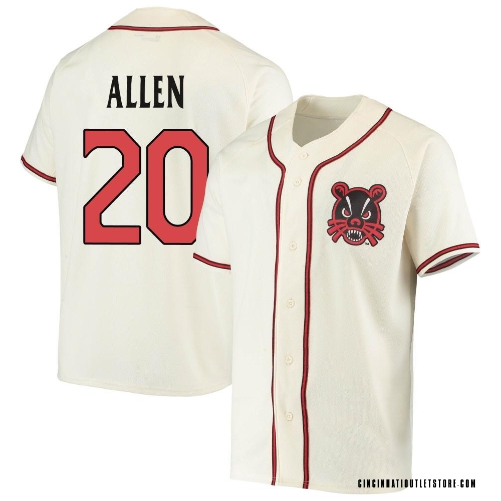Youth Keegan Allen Cincinnati Bearcats Replica Performance Baseball Jersey - Cream