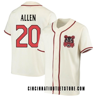 Youth Keegan Allen Cincinnati Bearcats Replica Performance Baseball Jersey - Cream