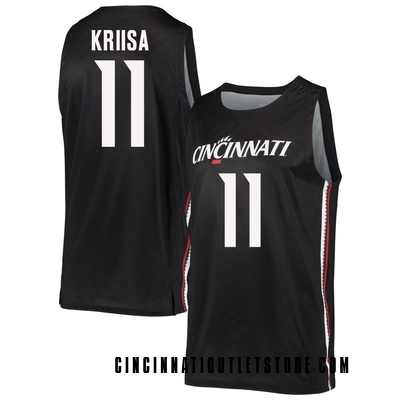 Youth Kerr Kriisa Cincinnati Bearcats Replica Basketball Jersey - Black