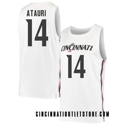Youth Lucas Atauri Cincinnati Bearcats Replica Basketball Jersey - White