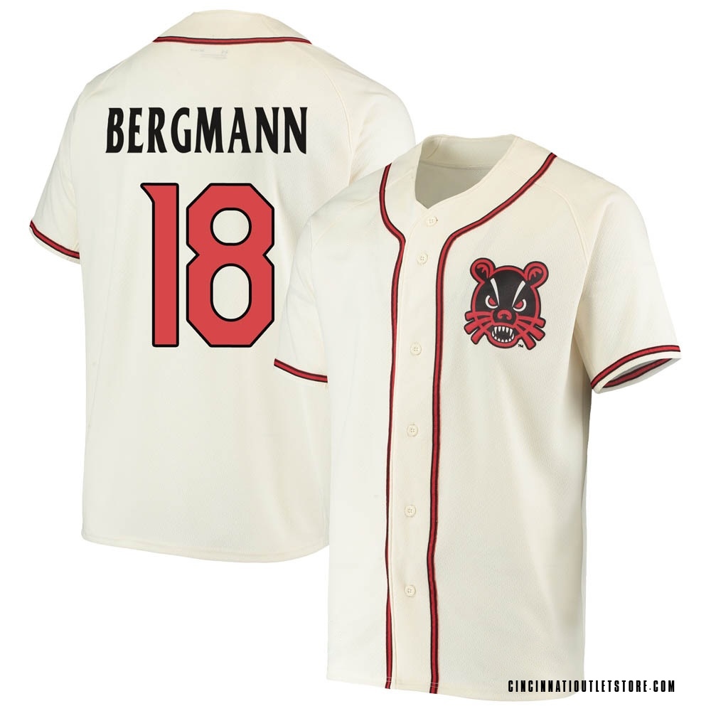 Youth Max Bergmann Cincinnati Bearcats Replica Performance Baseball Jersey - Cream