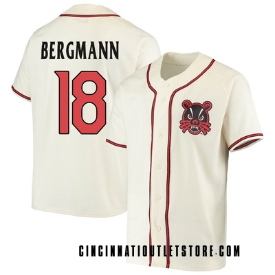Youth Max Bergmann Cincinnati Bearcats Replica Performance Baseball Jersey - Cream