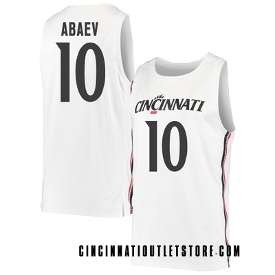 Youth Shon Abaev Cincinnati Bearcats Replica Basketball Jersey - White